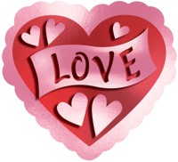 hearts Cut Outs - Layered 39.4cm