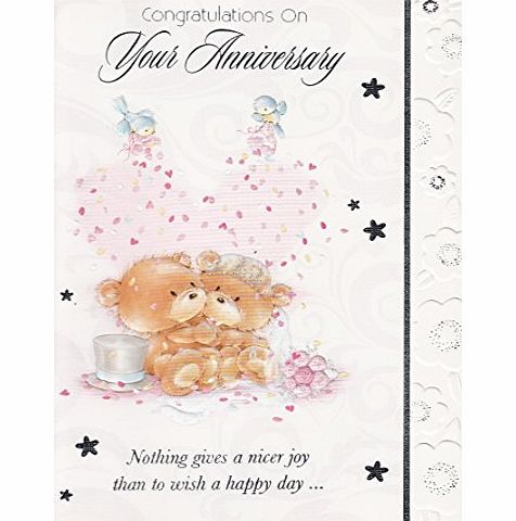 Heartstrings Cute Teddy Anniversary Card by Heartstrings