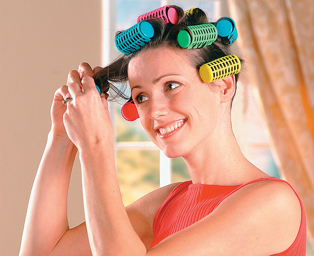 Setting Hair With Rollers. Rollers set of 12