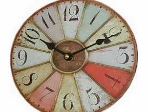 Heaven Sends Chic Shabby Paris French Retro Freestanding Stand Wood Desk Mantel Clock Vintage