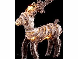 Heaven Sends Rattan and metal LED reindeer