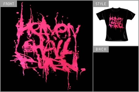 Shall Burn (Pink Logo) Fitted T-Shirt