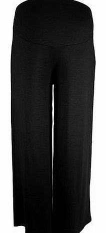 Heavenly Bump Maternity Palazzo Trouser - Jersey, Black 18