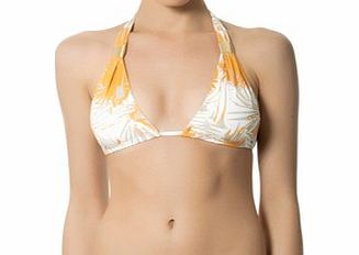 Heidi Klein Aruba orange adjustable bikini top