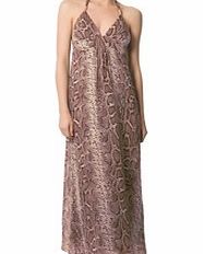 Heidi Klein Indonesia silk snakeskin maxi dress
