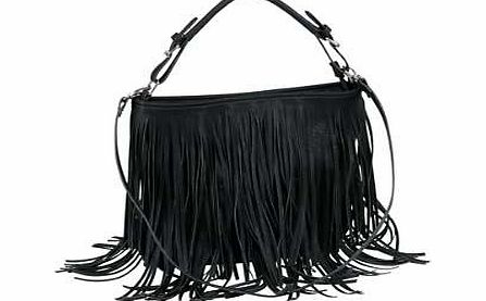 Heine Faux Leather Fringed Bag