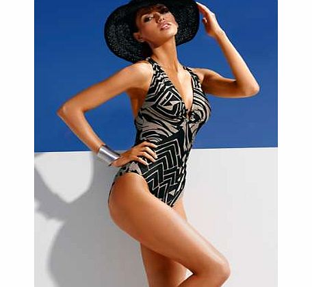 Geometric Shapewear Swimsuit