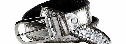 Heine Metallic Leather Belt