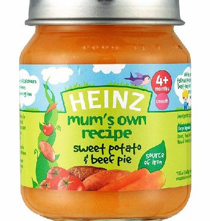 4m+ Mums Own Sweet Potato  Beef Pie 128g
