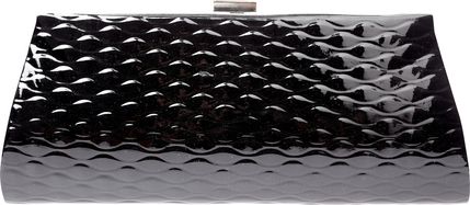 dimpled effect clutch bag