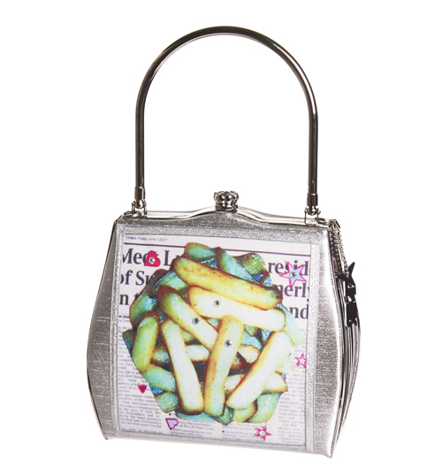Kitsch Fish And Chips Frame Handbag from Helen