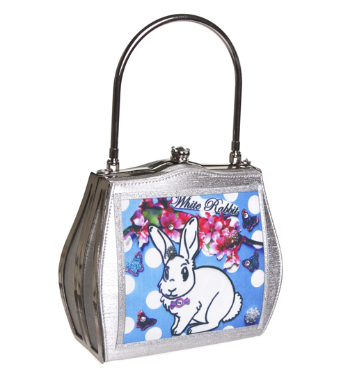Kitsch White Rabbit Frame Handbag from Helen