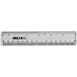 Helix Clear Plastic Ruler 150mm Ref J01025