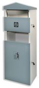 Helix Combination Bin with Lockable Door Steel Waste Capacity 30 Litres and Ash 10 Litres Ref V40030