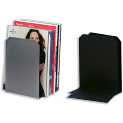 Giant Bookends Metal 180x250mm Black Ref