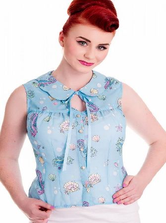 Hell Bunny Bubble and Sweet Blouse - Size: M 6415