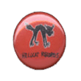 Hellcat Records Logo Red Button Badges