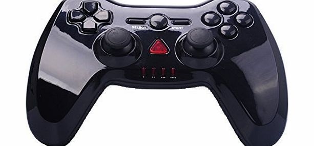 Hellfire Pro Wireless Black PS3 PS2 PC Gamepad Controller RAPID / TURBO FIRE