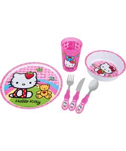 Hello Kitty 6 Piece Dinner Set
