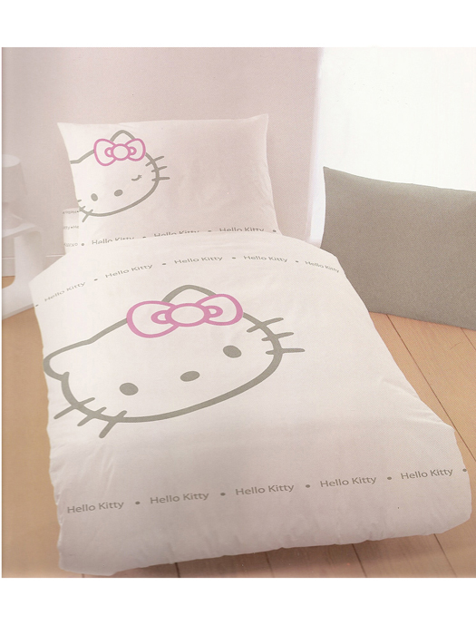 Hello Kitty Blinky White Duvet Cover