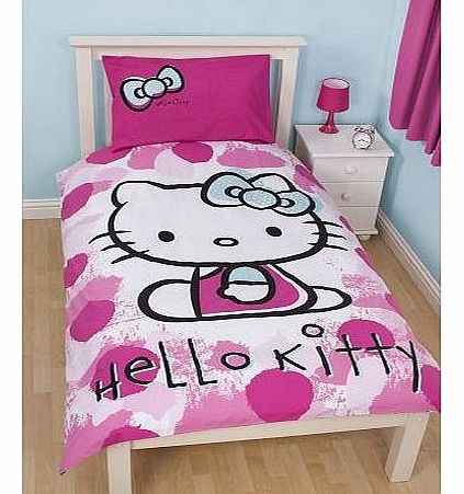 Hello Kitty Character World 135 x 200 cm Hello Kitty Fawn Single Reversible Panel Duvet Set