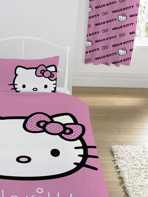 Hello Kitty Curtains Bows Design
