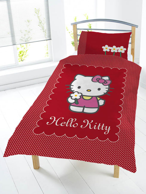 Hello Kitty Flowers Design Duvet Cover
