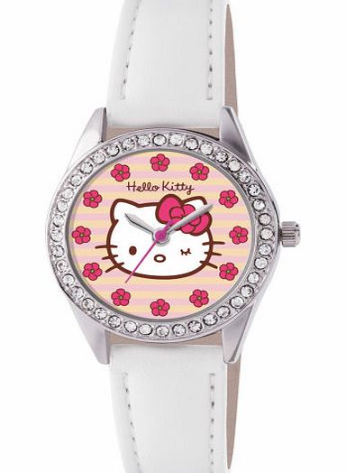 Hello Kitty Girls Hello Kitty Flower Watch - White
