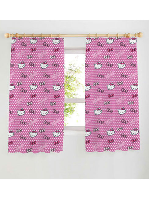 Hello Kitty Graphic Readymade Curtains