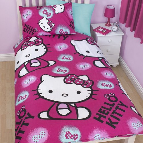 Hello Kitty Ink Single Rotary Duvet Cover and