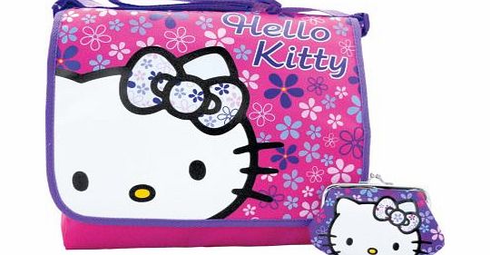 Hello Kitty Messenger Bag and Purse - Pink