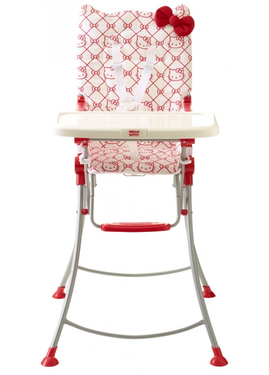 My First Hello Kitty Folding Highchair-Red (NEW