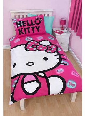 Hello Kitty Panel Duvet Cover Set - Single