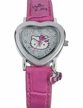 Hello Kitty Pink Heart Dial Watch