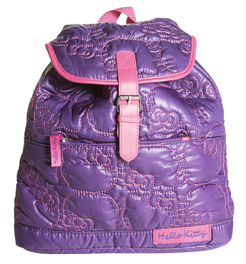 Hello Kitty Purple Padded Rucksack