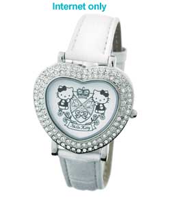 Watch with White Strap