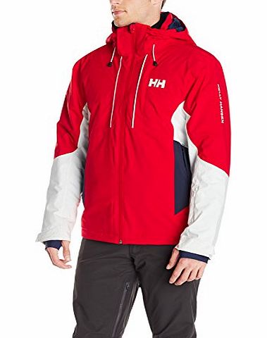 Helly Hansen Mens Accelerate Ski Jacket - Alert Red, Large