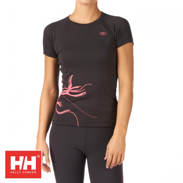 Helly Hansen Womens Helly Hansen Forest Trail T-Shirt - Ebony