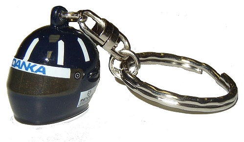 Helmets 1:12 Scale Helmet Keyring - Damon Hill 1997 1/8