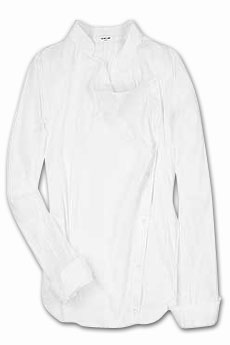 Asymmetric fastening shirt