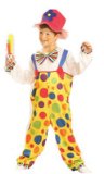 Clown Childrens Fancy Dress Party Costume Age 4-6
