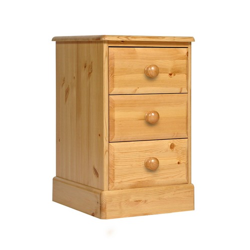 Hemingway Pine 3 Drawer Bedside Cabinet 1016.031