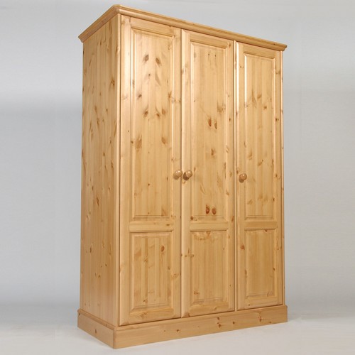 Hemingway Pine Full Hanging Triple Wardrobe