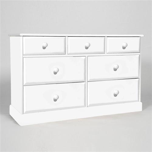 Hemingway White Painted Pine 4 3 Drawer Chest