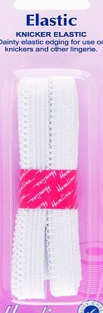 Hemline Knicker Elastic 3mx9.5mm White