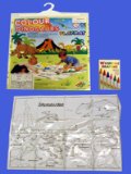 Henbrandt Colour Your Own Dinosaur Playmat and Crayons Gift Set