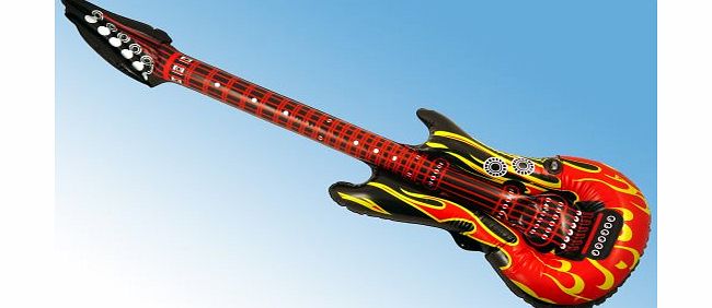 Henbrandt Inflatable 106cm Rock Guitar Flame Design Fancy Dress