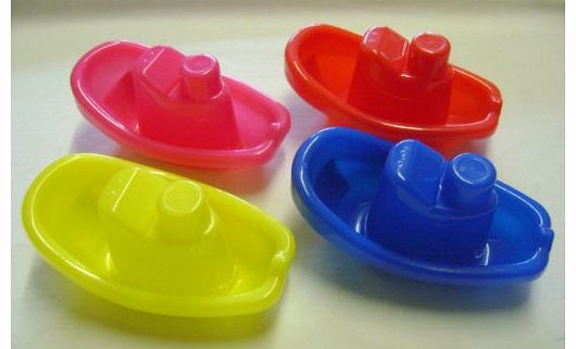 Henbrandt NEW SET 3 BABY BATH BOATS ASSORTED COLOURS. FUN FLOATING BATH TOY!