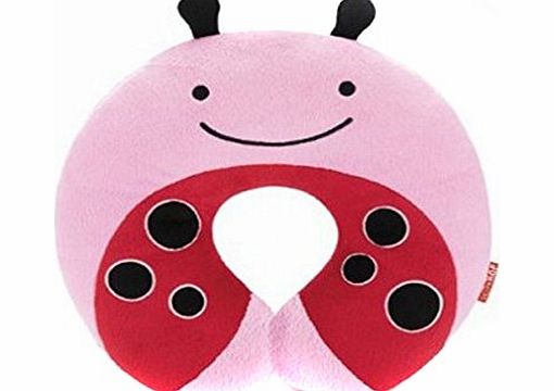 Hengsong Plush Soft Toy Childrens Car Seat Travel Neck Rest Pillow (Pink-670325)