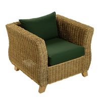 Armchair with Half Panama Cushions Cactus
